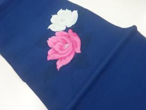 絽枝花模様織出し名古屋帯